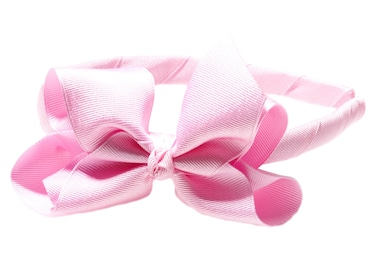 Anna Belen GirlsLila Grosgrain Bow Headband OS Light Pink