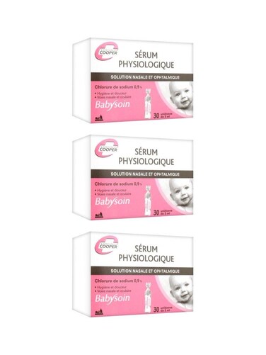 Cooper Babysoin Physiological Serum 3x30 5ml Single Doses