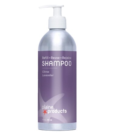 Plaine Products EcoFriendly Shampoo  Citrus Lavender  Sulfate Free 16oz Refillable Bottle with Pump
