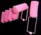 2 Pack each contains 6 rollers Soft PINK Foam Hair Styling Rollers SPONGE Curlers LARGE 1 you are getting total of 12 rollers