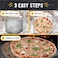 Checkered Chef Pizza Peel  Extra Large Stainless Steel Metal Pizza Paddle with Folding Handle Outdoor Pizza Oven Accessories  13 Inch x 15 Inch