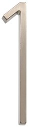Distinctions 843211 Brushed Nickel Floating Mount 5Inch House Number 1