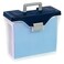 Office Depot Small Mobile File Box Letter Size ClearBlue 111092