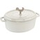 STAUB Cast Iron Dutch Oven 575qt Coq au Vin Cocotte Made in France Serves 56 White