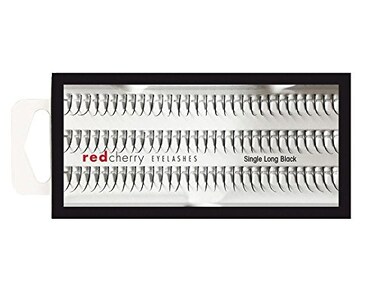Red Cherry Single Long Individual Lashes Black Pack of 6