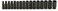12 Drive 16 pc Set 6 Point Deep Impact Socket 10mm 27mm