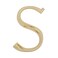 Whitehall Products Classic 6 Inch Letter  S  Brass 6 Inch