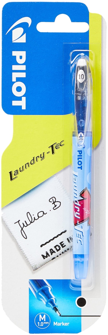 Pilot Laundry Tec Fabric Marker 10 mm Tip  Black Single Pen