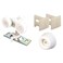 PrimeLine White Steel Hardware Kit 1 pk