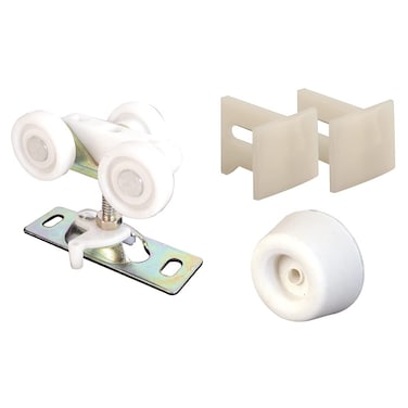 PrimeLine White Steel Hardware Kit 1 pk