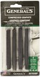 General Pencil Compressed Graphite Sticks 4Pkg Black  2B 4B  6B