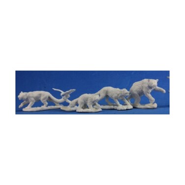 Reaper 77216 Companion Animals 5 Dark Heaven Bones Plastic Miniatures