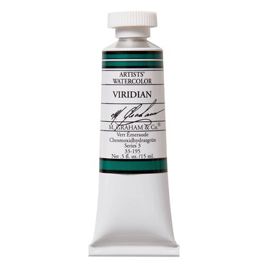 M Graham 12Ounce Tube Watercolor Paint Viridian