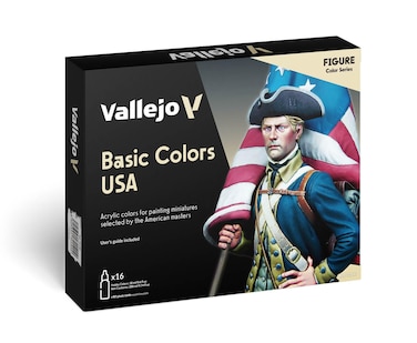 Vallejo Basic USA Acrylic Colors Paint Set 17ml Assorted Colors 057 Fl Oz Pack of 16