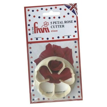 FMM 5 Petal Rose Cutter Plastic  65mm 212
