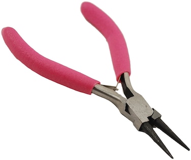 Multicraft Imports Craft Medley 204558 BT112 Beading  Jewelry Tool Long Round Nose Pliers with Soft Grip Handle
