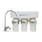 Aquasana 3Stage Under Sink Water Filter System  Kitchen Counter Claryum Filtration  Filters 99 Of Chlorine  Brushed Nickel Faucet  AQ530055