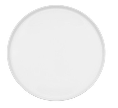CAC China Porcelain Round Coupe Pizza Plate 12Inch Super White Box of 12