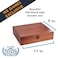 WE Games Shut The Box Game with 12 Numbers in an Old World Styled Wood Box with a Lid and a Brass Latch
