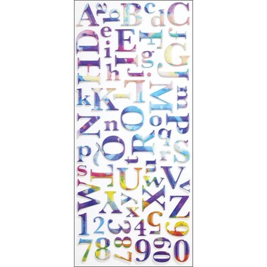 Sticko Sticker AlphaWatercolorLarge 64 Pieces 5210162 Other