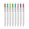 uniball One Dream UMN S 07mm Retractable Gel Pen  White Body Multicolor Ink Pack of 8