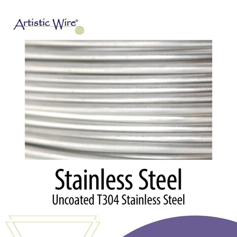 Artistic Wire 30 Gauge Stainless Steel Craft Jewelry Wrapping Wire Wire 50 yd