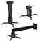 Luxburg Universal WallCeiling Projector Mounting Bracket Kit 4365 cm Holds 15kg 30 Degrees Black