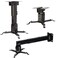 Luxburg Universal WallCeiling Projector Mounting Bracket Kit 4365 cm Holds 15kg 30 Degrees Black