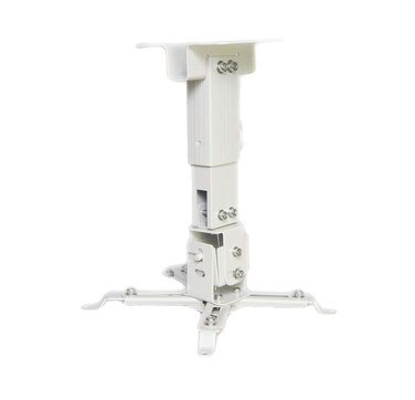 Luxburg Universal WallCeiling Projector Mounting Bracket Kit 1020 cm Holds 15kg 30 Degrees White