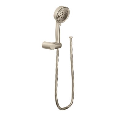 Moen Brushed Nickel Four Function EcoPerformance Handheld Shower with Wall Bracket and 69Inch Hose 3636EPBN