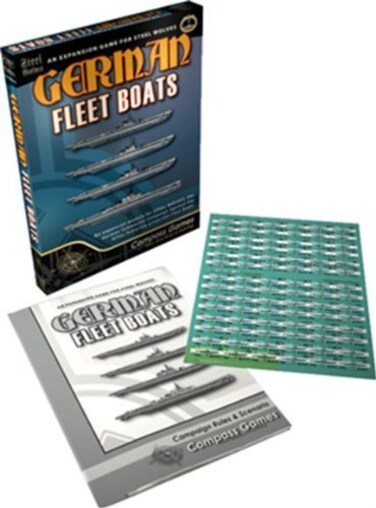 COMPASS German Fleet Boats Expansion Kit for Steel Wolves Board Game