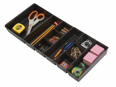 Dial Industries B689K Drawer Organizer Tray Set Black