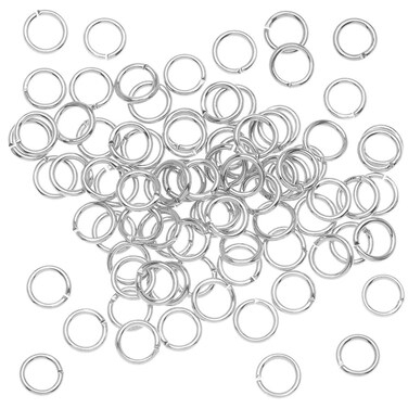 100Piece5mmSilverPlatedOpenJumpRings20Gauge