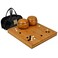 Yellow Mountain Imports Bamboo 2Inch Reversible 19x1913x13 Go Game Set Board with Double Convex Yunzi Stones and Bamboo Bowls  Classic Strategy Board Game BadukWeiqi