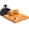 Yellow Mountain Imports Bamboo 2Inch Reversible 19x1913x13 Go Game Set Board with Double Convex Yunzi Stones and Bamboo Bowls  Classic Strategy Board Game BadukWeiqi