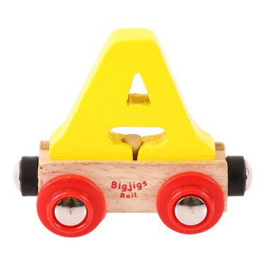 Bigjigs Rail Rail Name Letter A Yellow
