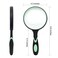 Large Magnifying Glass 10X Handheld Reading Magnifier for Seniors  Kids  100MM 4INCHES Real Glass Magnifying Lens for Book Newspaper Reading Insect and Hobby Observation Classroom Science Green