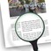Large Magnifying Glass 10X Handheld Reading Magnifier for Seniors  Kids  100MM 4INCHES Real Glass Magnifying Lens for Book Newspaper Reading Insect and Hobby Observation Classroom Science Green
