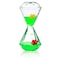 YUE MOTION Liquid Motion Bubbler with Floating Sea Creatures Diamond Shaped Liquid Timer Fidget ToyAutism Toys Children Activity Calm Relaxing and Home Ornament Green liquid with fish toys