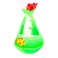 YUE MOTION Liquid Motion Bubbler with Floating Sea Creatures Diamond Shaped Liquid Timer Fidget ToyAutism Toys Children Activity Calm Relaxing and Home Ornament Green liquid with fish toys