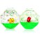 YUE MOTION Liquid Motion Bubbler with Floating Sea Creatures Diamond Shaped Liquid Timer Fidget ToyAutism Toys Children Activity Calm Relaxing and Home Ornament Green liquid with fish toys