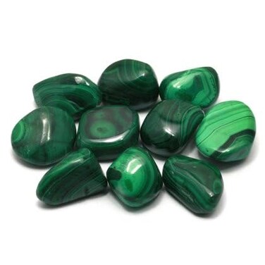 Malachite Tumble Stone 2025mm  Pack of 5