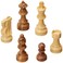 Morrigana Weighted Wood Chess Pieces 3 Inch King Pieces Only No Board