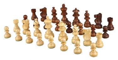 Morrigana Weighted Wood Chess Pieces 3 Inch King Pieces Only No Board