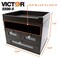 Victor Wood Midnight Black Collection Tidy Tower Desktop Organizer Black 55005
