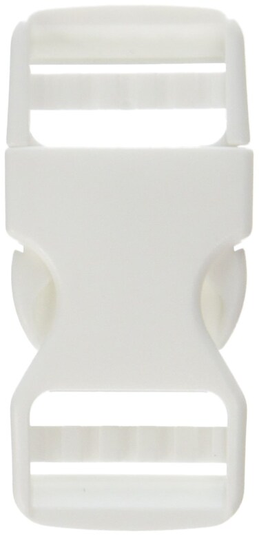 Dritz 480 Dual Adjustable Parachute Buckle for 1Inch Strap White