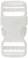 Dritz 480 Dual Adjustable Parachute Buckle for 1Inch Strap White