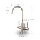 APEC Instant Hot and Cold Reverse Osmosis Drinking Water Dispenser Faucet Brushed Nickel Westbrook FaucetHCWSTNP