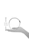 Caravan Basic Medium Black Headband With Polished And Painted Matt Silver Rose