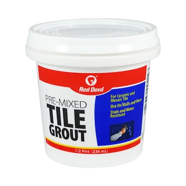 Red Devil 0422 PreMixed Tile Grout 12 Pint  White